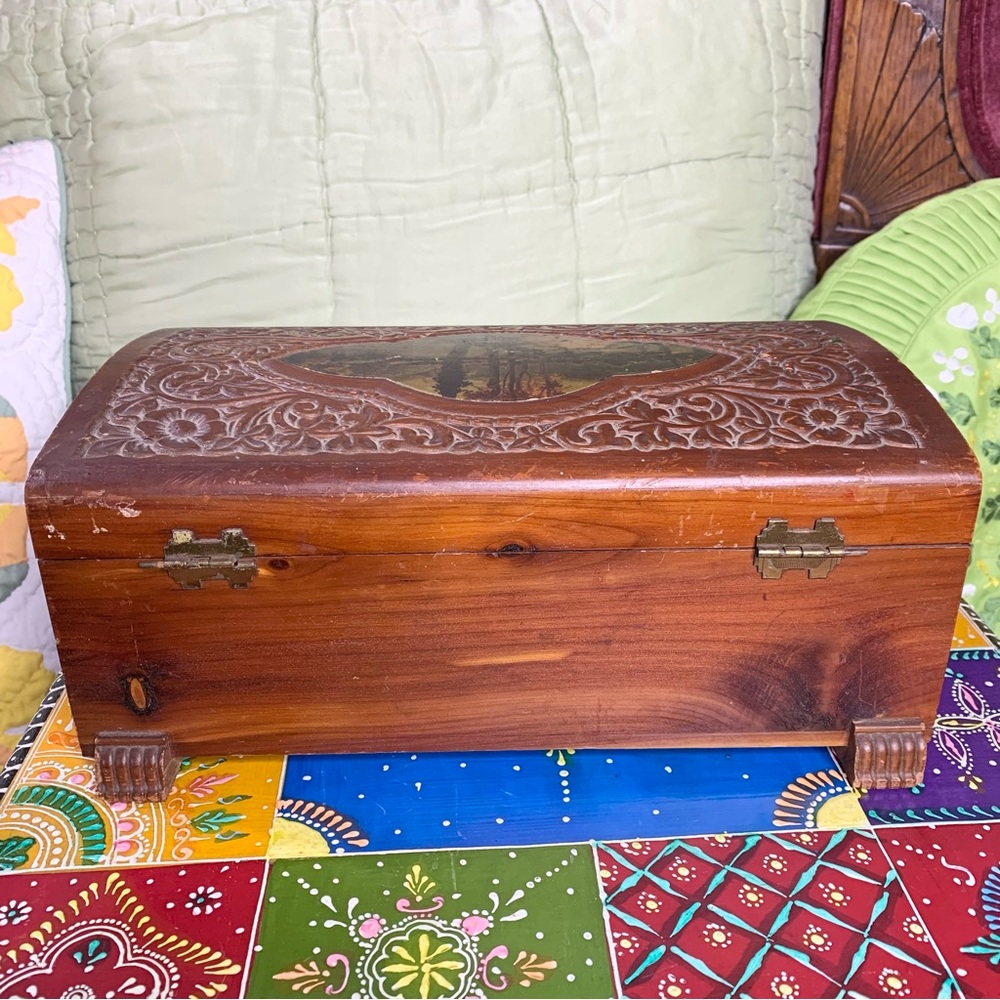 Cedar Mirrored Jewelry Box - Picture 8 of 11